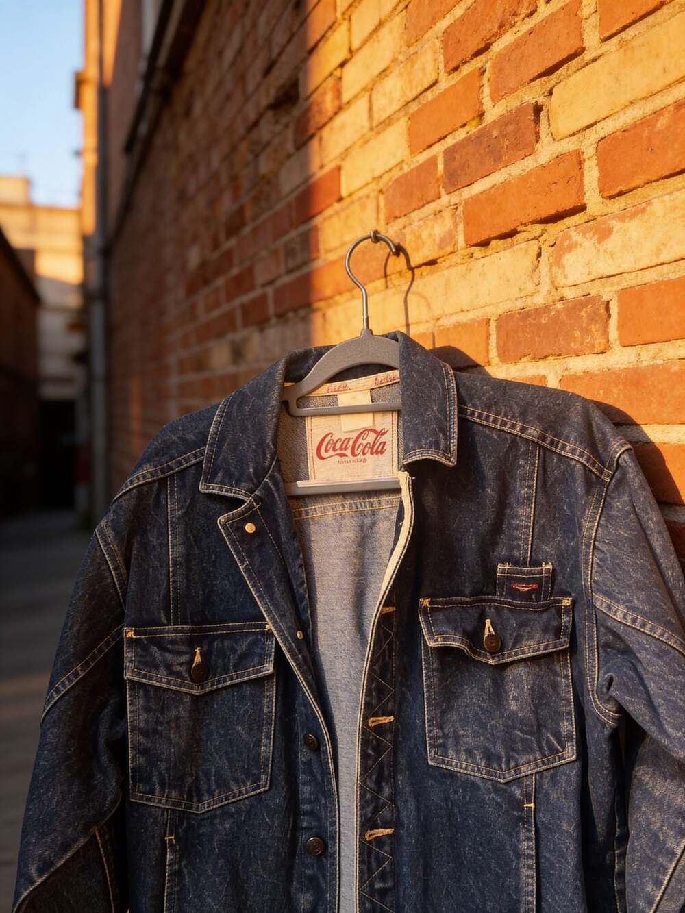 Vintage 90's Coca-Cola denim jacket Y2K Medium